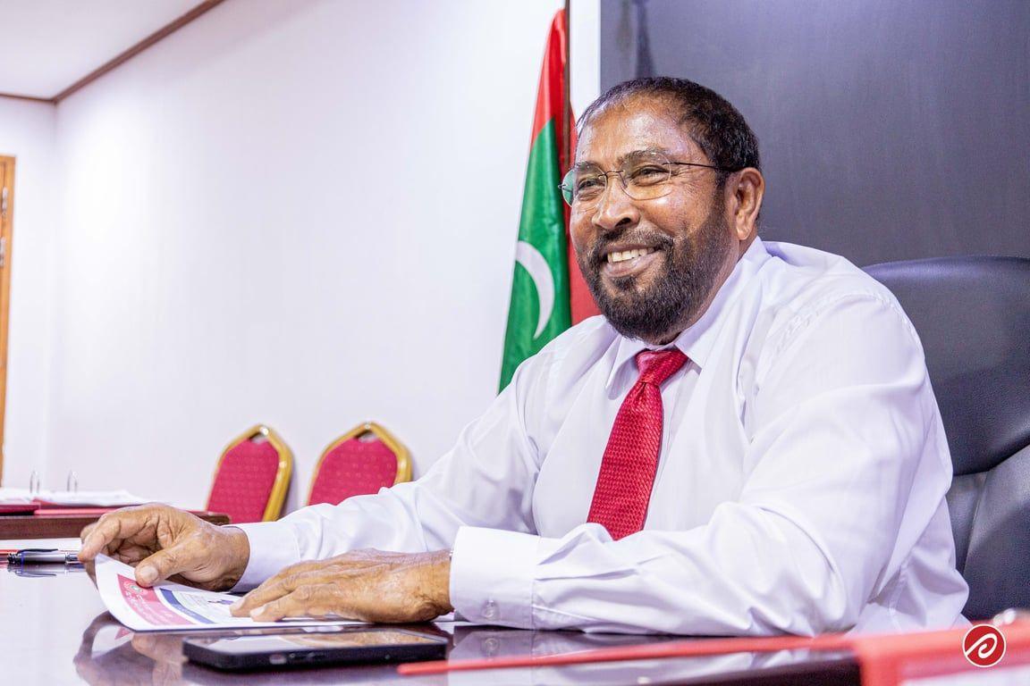 ޖުމްހޫރީ ޕާޓީގެ ލީޑަރު ގާސިމް އިބްރާހިމް:- އަސްލު ފޮޓޯ | ޝަޖާއަތު އަހުމަދު