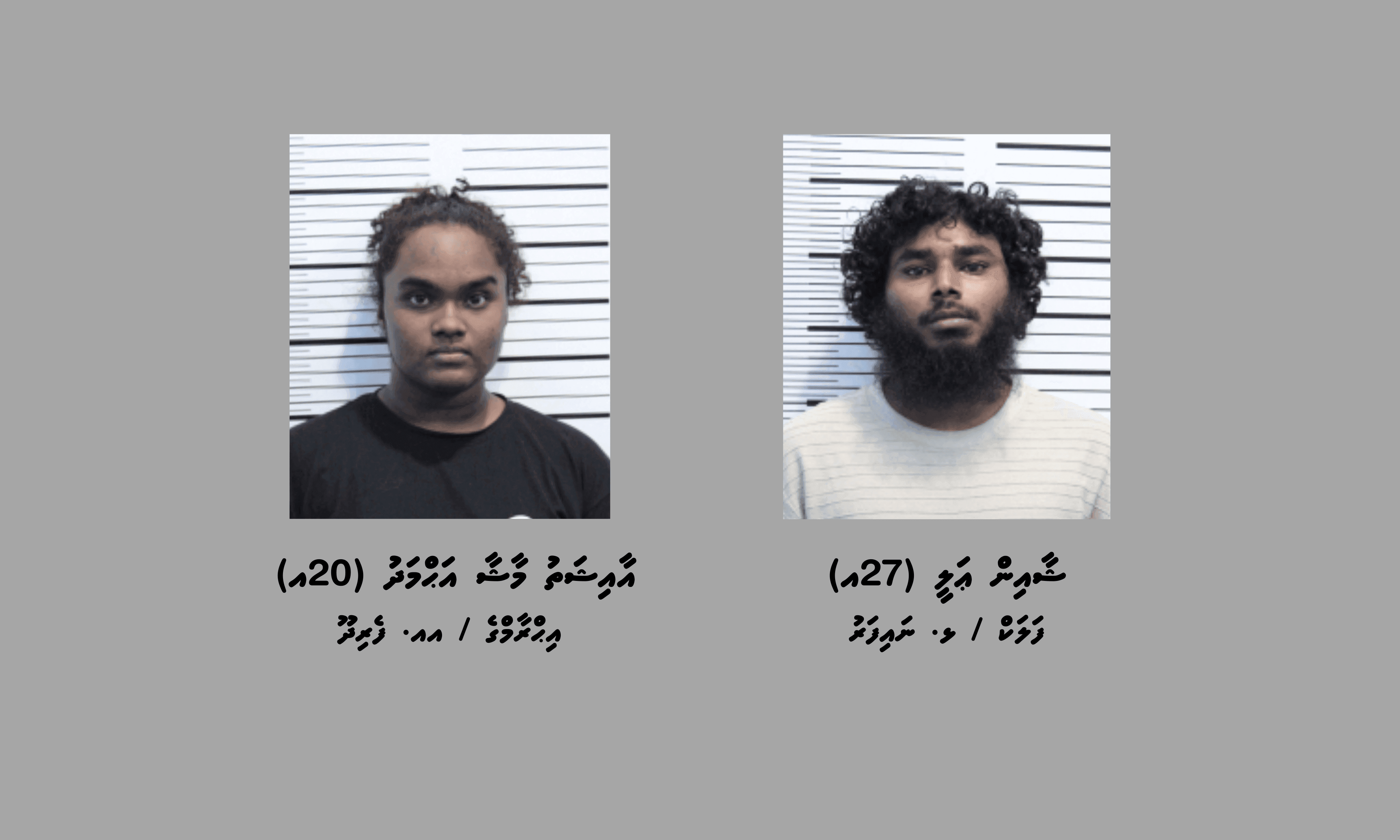 ތިން ކިލޯއަށްވުރެ ގިނަ މަސްތުވާތަކެއްޗާއެކު ދެ މީހަކު ހައްޔަރުކޮށްފި