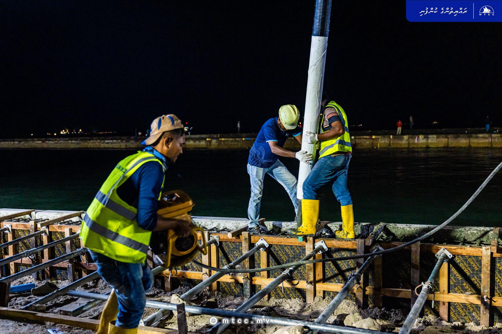 ބޮޑުތަކުރުފާނު މަގުފުޅާކުރުން: 55 މީޓަރުގެ އެއްގަމު ތޮށީގެ މަސައްކަތް ނިންމާލައިފި