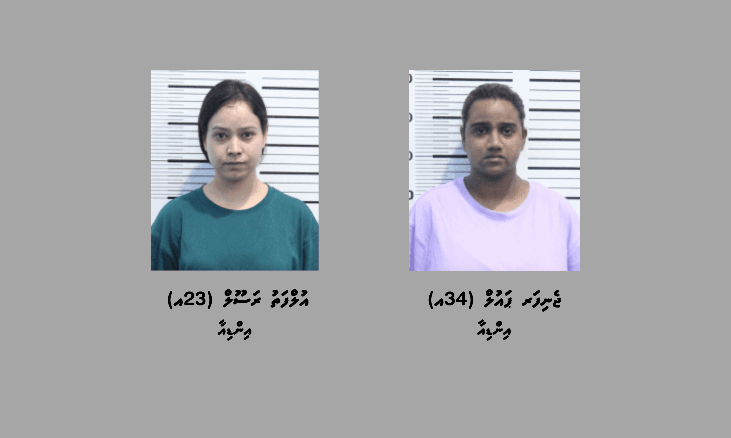 ދެ ކިލޯއަށްވުރެ ގިނަ މަސްތުވާތަކެތި އެތެރެކުރަން އުޅެނިކޮށް އިންޑިޔާ ދެ އަންހެނުން ހައްޔަރުކޮށްފި