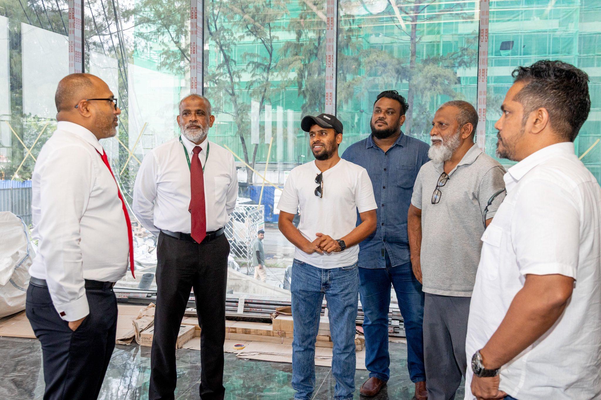 މީޑިއާ ވިލެޖުގެ މަސައްކަތްތައް ކުރިއަށްދާ ގޮތް މިނިސްޓަރ އިޙްސާން ބައްލަވާލައްވައިފި