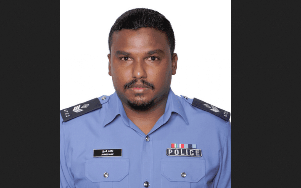 ސީނިއާ ސާޖަންޓް އަހުމަދު އާސިފް، ފެނުނީ މޫދު އަޑީގައި ނިޔާވެފައި އޮއްވާ: ފުލުހުން
