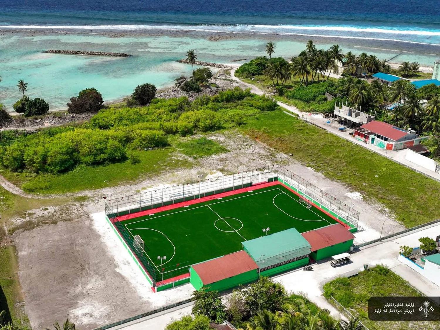 ތިމަރަފުށީގައި މުޅިން އަލަށް ތަރައްގީކުރި ފުޓްސަލް ދަނޑު ހުޅުވައިފި